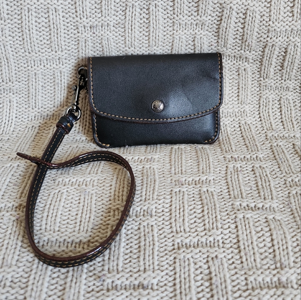 Coach 1941 Metallic Interior Card Pouch - EUC